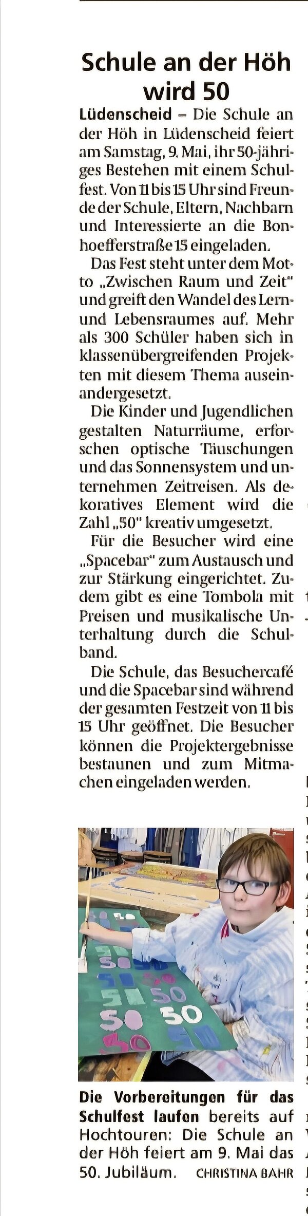 Bild vom Presseartikel, der inhaltlich identisch mit dem Seitentext ist.