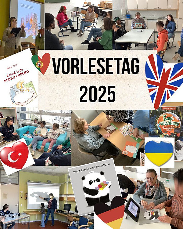 Bildercollage vom Vorlesetag