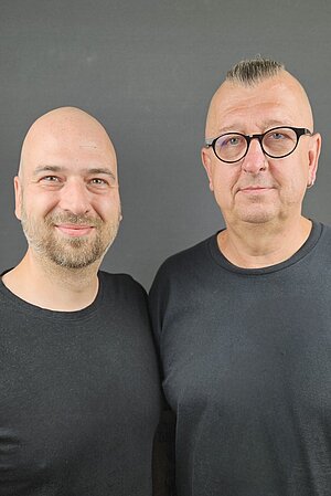 Unsere Hausmeister Georg Grompe und Volker Vgelei