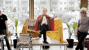 Foto vom Schulleiter bei seiner Geburtstagsfeier